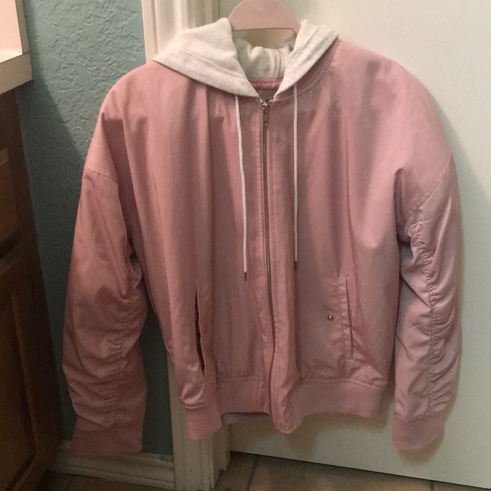 MOSSIMO LIGHT PINK ORIGINAL ZIP-UP JACKET/HOODIE